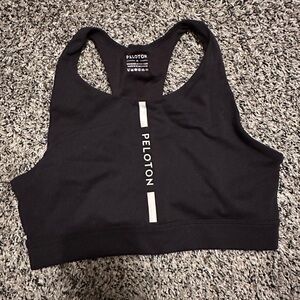Peloton Black and White Sports Bra